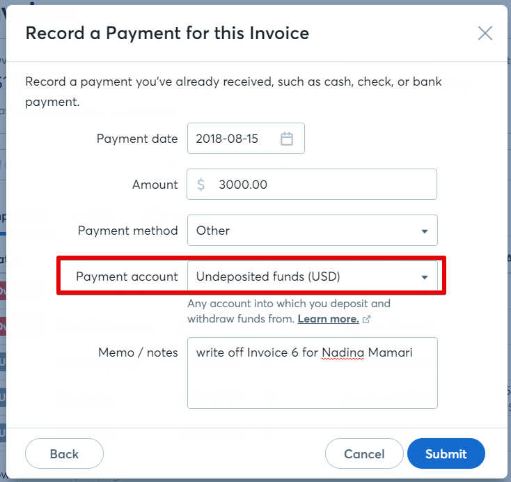 dealing with bad debt how to write off an invoice help center how to write invoices
