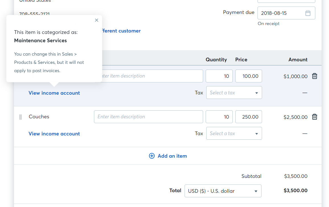 how do i categorize an invoice payment help center