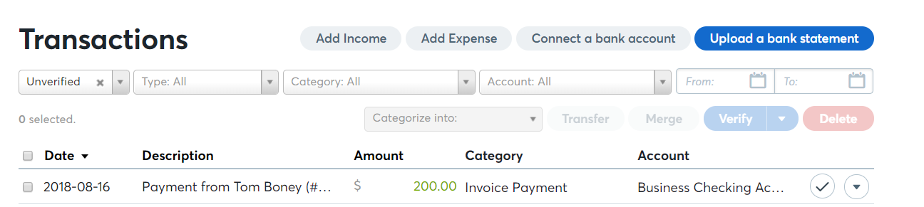 how do i categorize an invoice payment help center