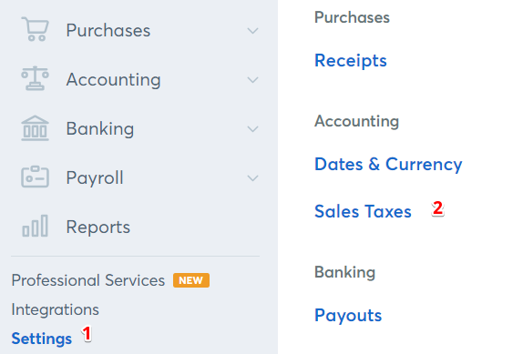 sales tax reporting changes help center