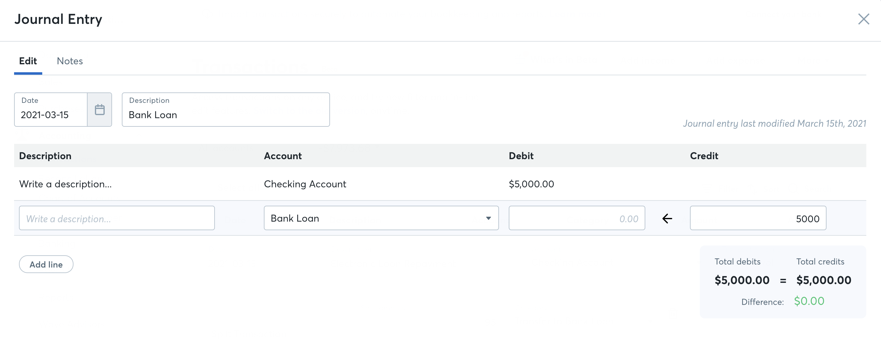 How to account for a loan with journal transactions Help Center