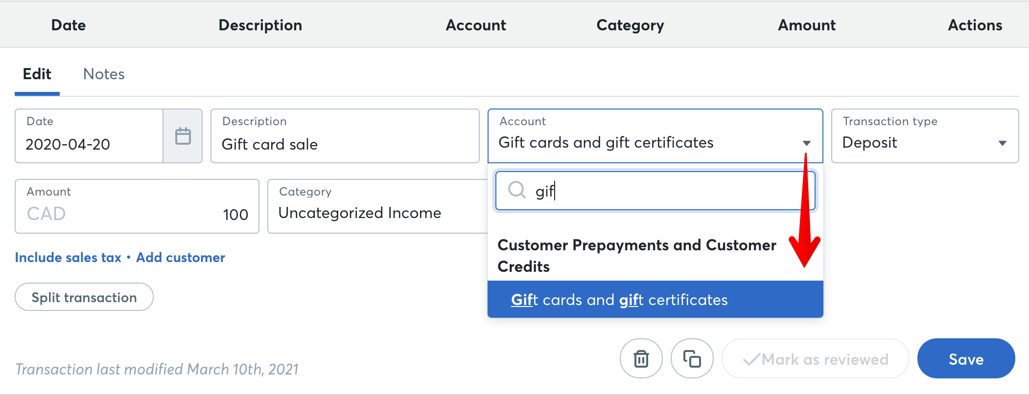 How to record gift cards and gift certificates Help Center