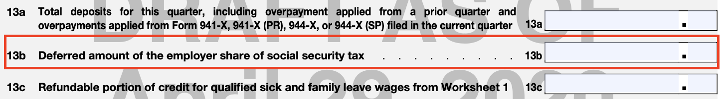 Form 941 13b