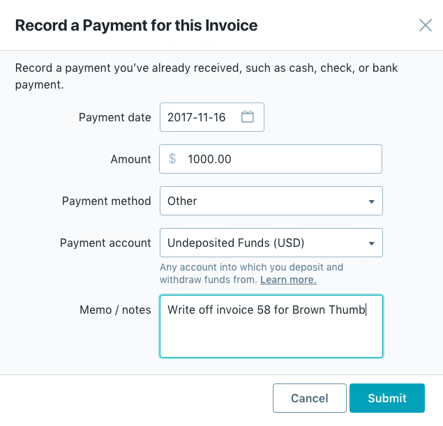 how do you write an invoice