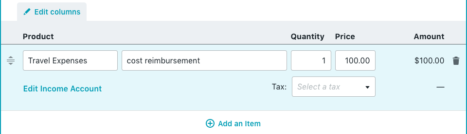 reimbursement of expenses